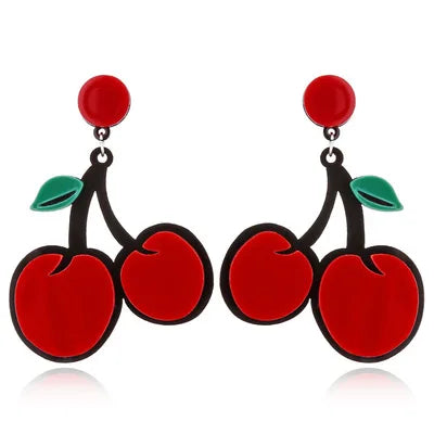 Fruit Vegetables Acrylic Drop Earrings
