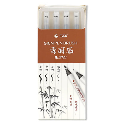 Waterproof Japanese Calligraphy Brush Pen Set