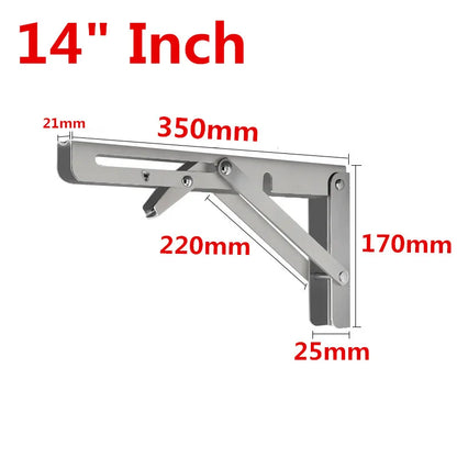 Heavy-Duty Adjustable Triangle Folding Shelf Brackets