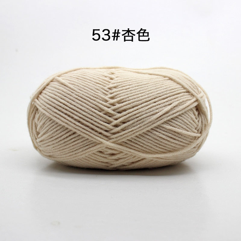 50g/Set 4ply Milk Cotton Knitting Wool Yarn