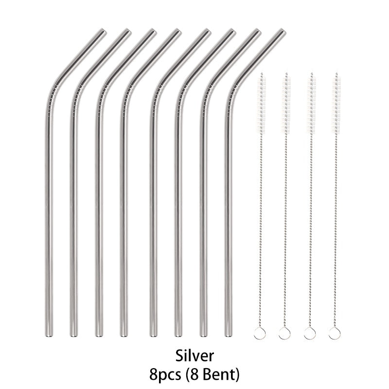 Metal Reusable 304 Stainless Steel Straws