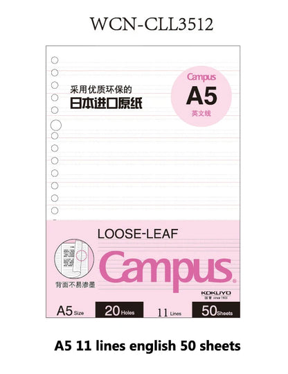 JIANWU KOKUYO Macaron Loose Leaf Notebook