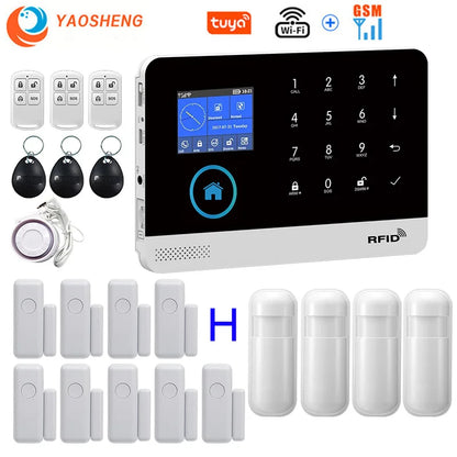Wireless Security System with Sensors & App Control