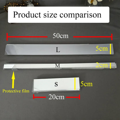 Acrylic Mirror Wall Strips Set