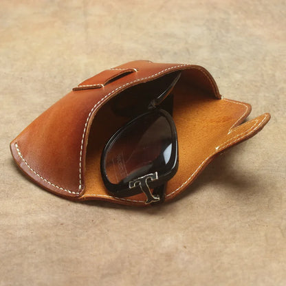 Genuine Leather Sunglass Bag