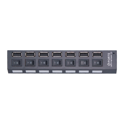 USB 2.0 Hub 4/7 Port Multi USB Splitter with Switch