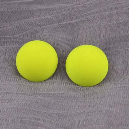 Geometry Neon Round Square Acrylic Earrings
