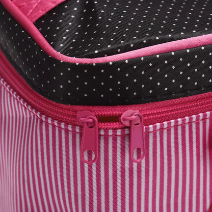Women’s Striped Travel Cosmetic Bag