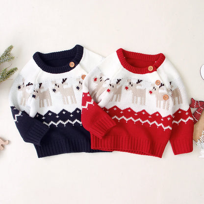 Ma&Baby 0-18M Christmas Newborn Sweater