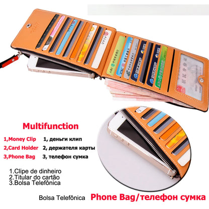 Slim Long Thin Wallet and Business Card Holder