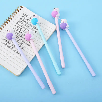 3 Pcs/lot Creative Cute Cat Ball Gel Pen