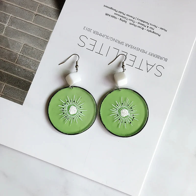 Fruit Vegetables Acrylic Drop Earrings