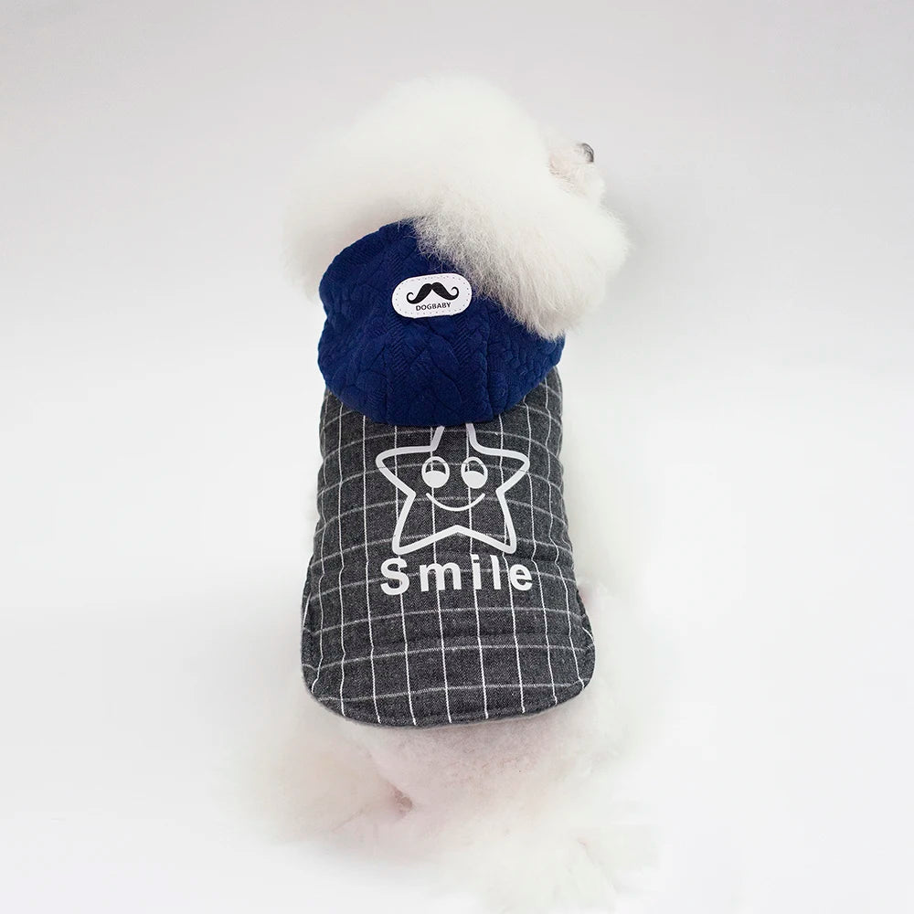 Warm Cotton Winter Dog Jacket Hoodie