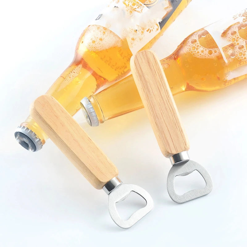 Wooden Handle Bottle Opener