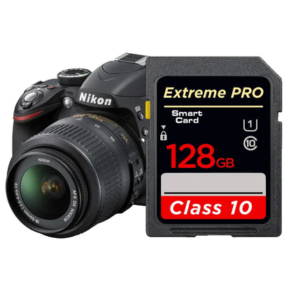Class 10 UHS-I SDXC Camera Memory Card – A1 V10 Storage Card