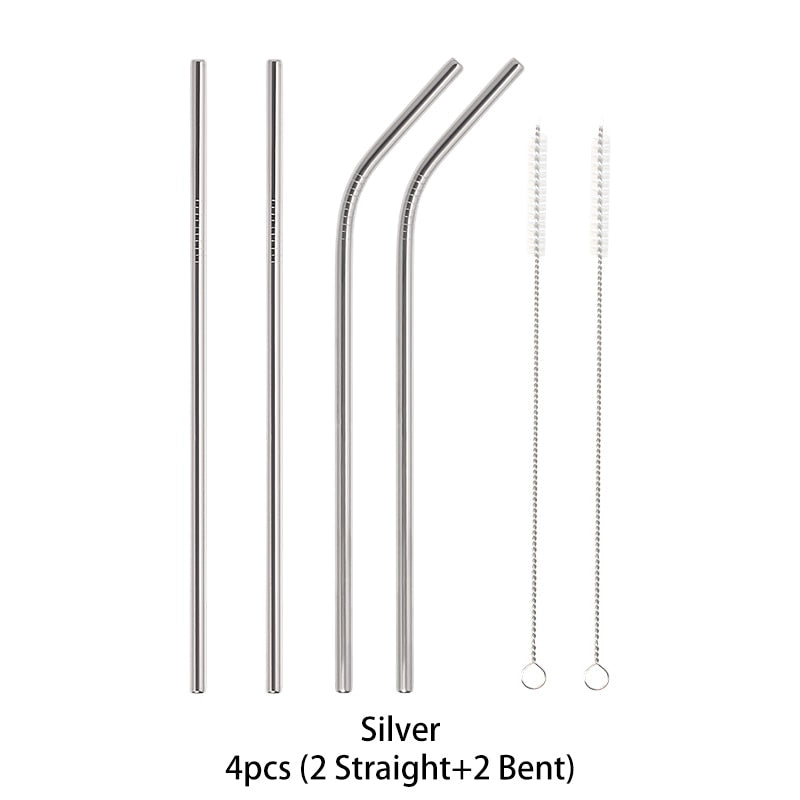 Metal Reusable 304 Stainless Steel Straws