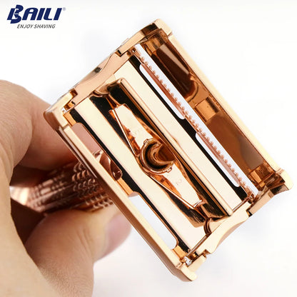 Rose Gold Butterfly Safety Razor