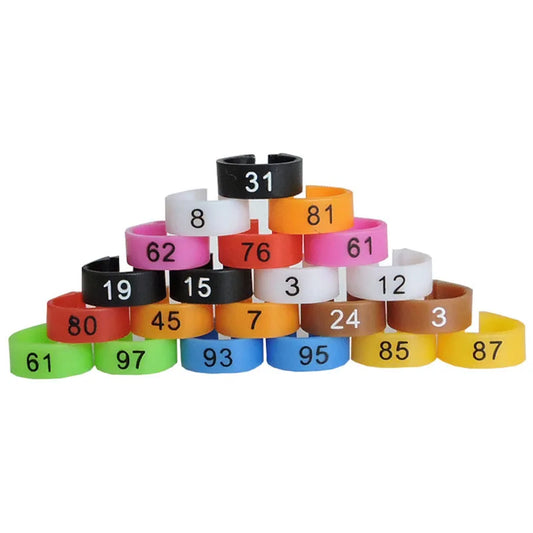 Numbered Bird Leg Identification Rings