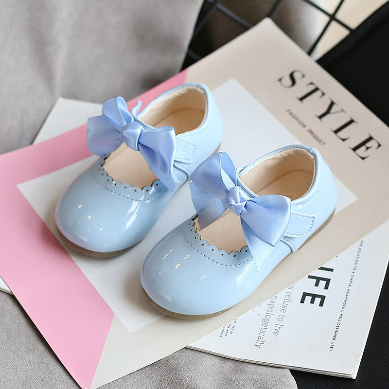 ULKNN Baby girls cute bow shoes