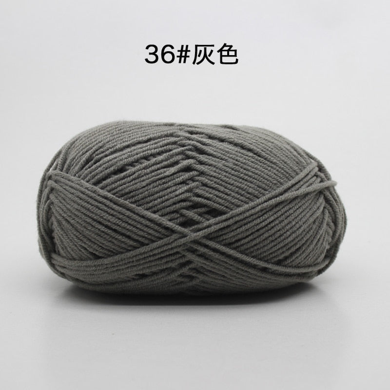 50g/Set 4ply Milk Cotton Knitting Wool Yarn