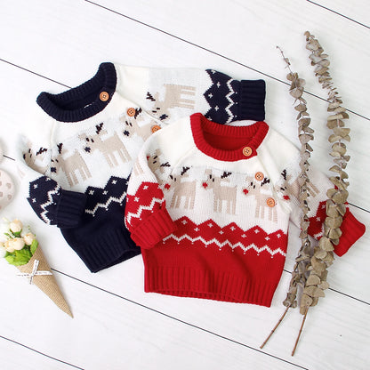 Ma&Baby 0-18M Christmas Newborn Sweater