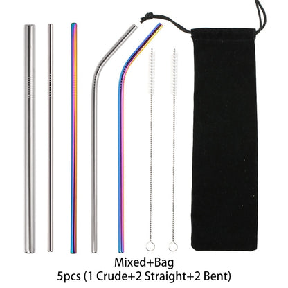 Metal Reusable 304 Stainless Steel Straws