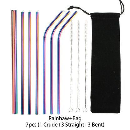 Metal Reusable 304 Stainless Steel Straws