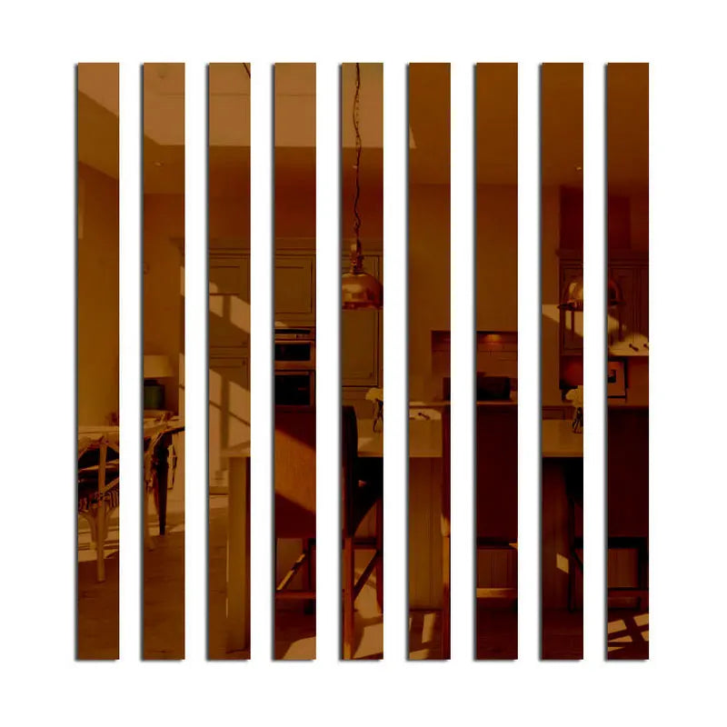 Acrylic Mirror Wall Strips Set