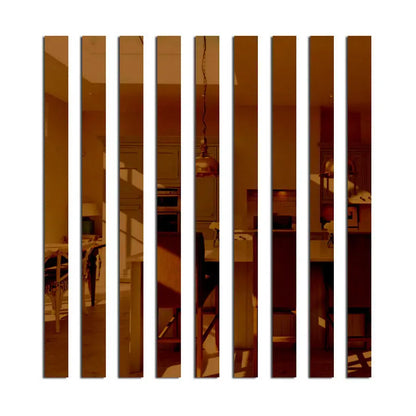 Acrylic Mirror Wall Strips Set