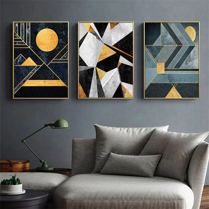 Nordic Abstract Geometry Home Deco Wall Art