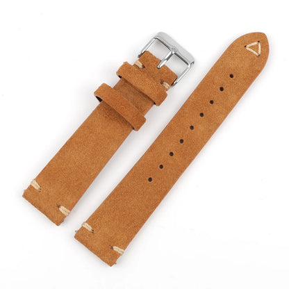 Suede Leather Watch Strap Replacement Band