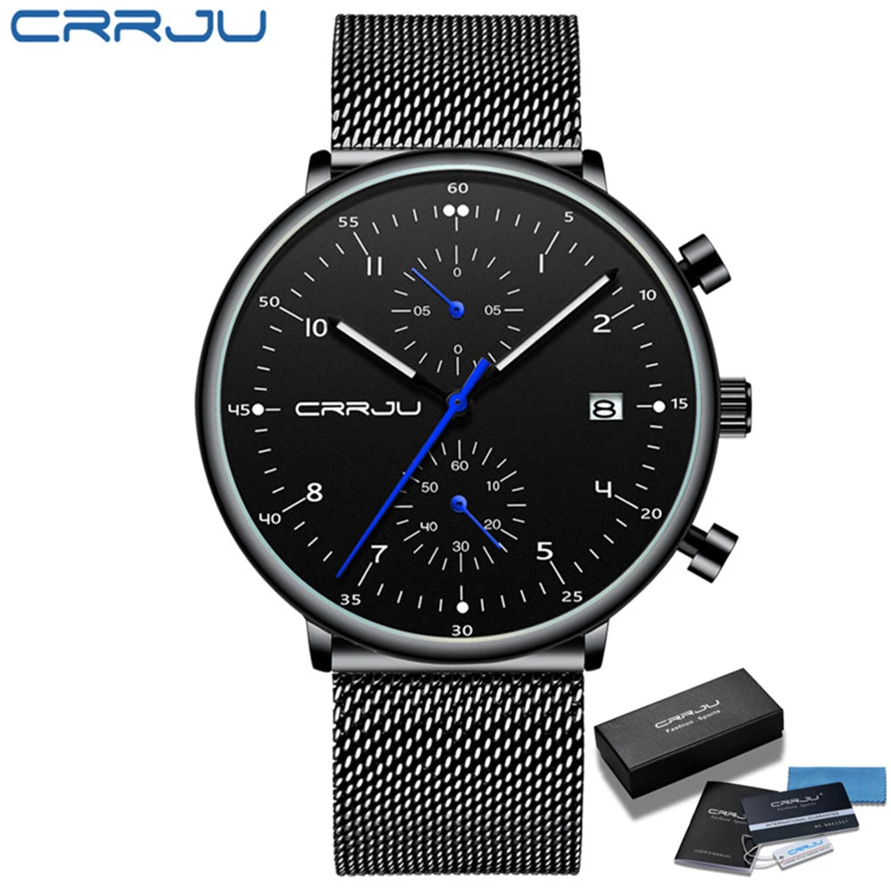 2278 Men's Stainless Steel Quartz Chronograph Watch