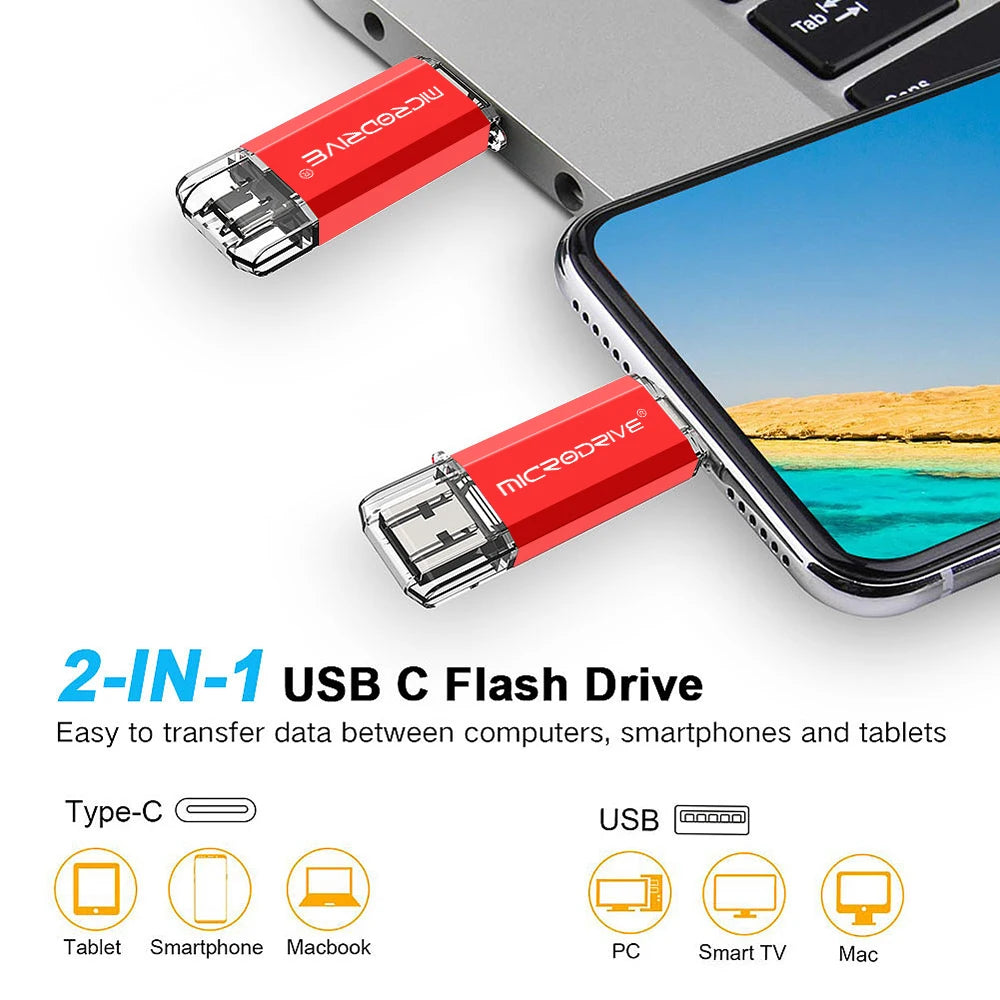 2-in-1 USB Type-C OTG Flash Drive