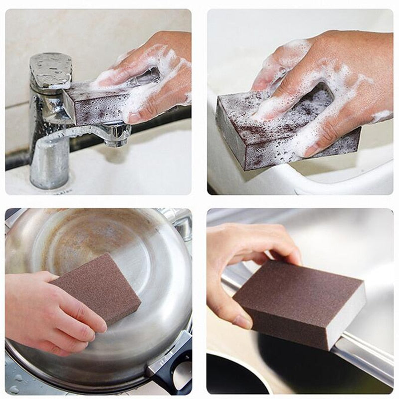 1/2/4/5/6/8Pcs Magic Sponge Eraser  Removing Rust from Cooktop Pot