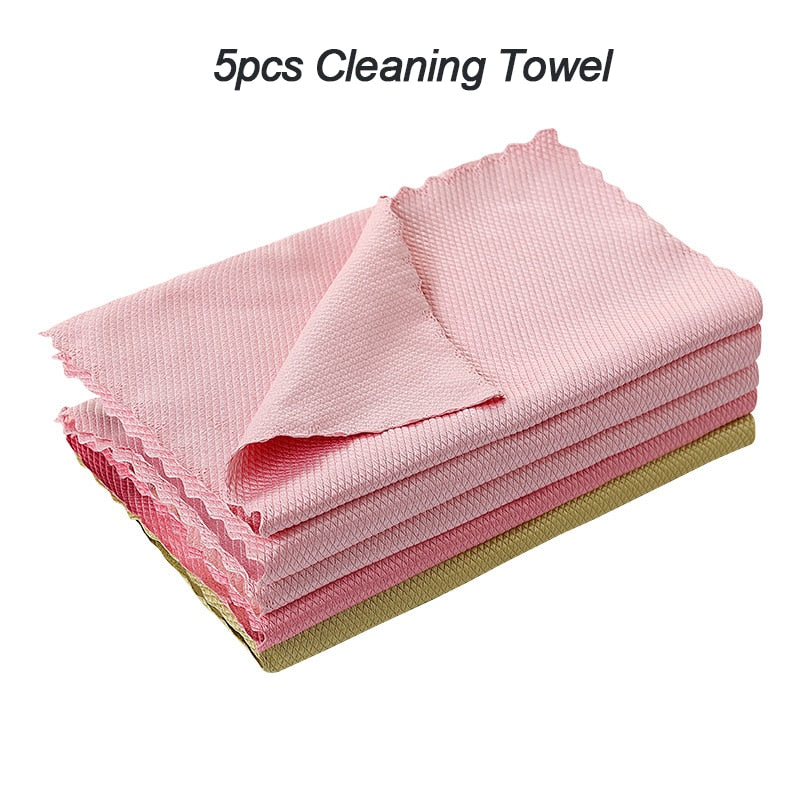 5Pcs Kitchen Cleaning Towel