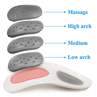 1Set Flatfoot Massage Orthotics insoles Cubitus Varus Orthopedic Feet Care Flatfoot Correction Arch Support Orthopedic Cushion