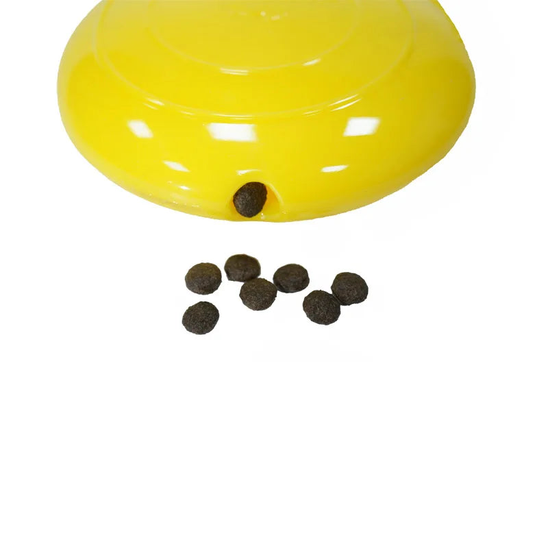 Interactive Squeaking Treat Dispensing Dog Disc