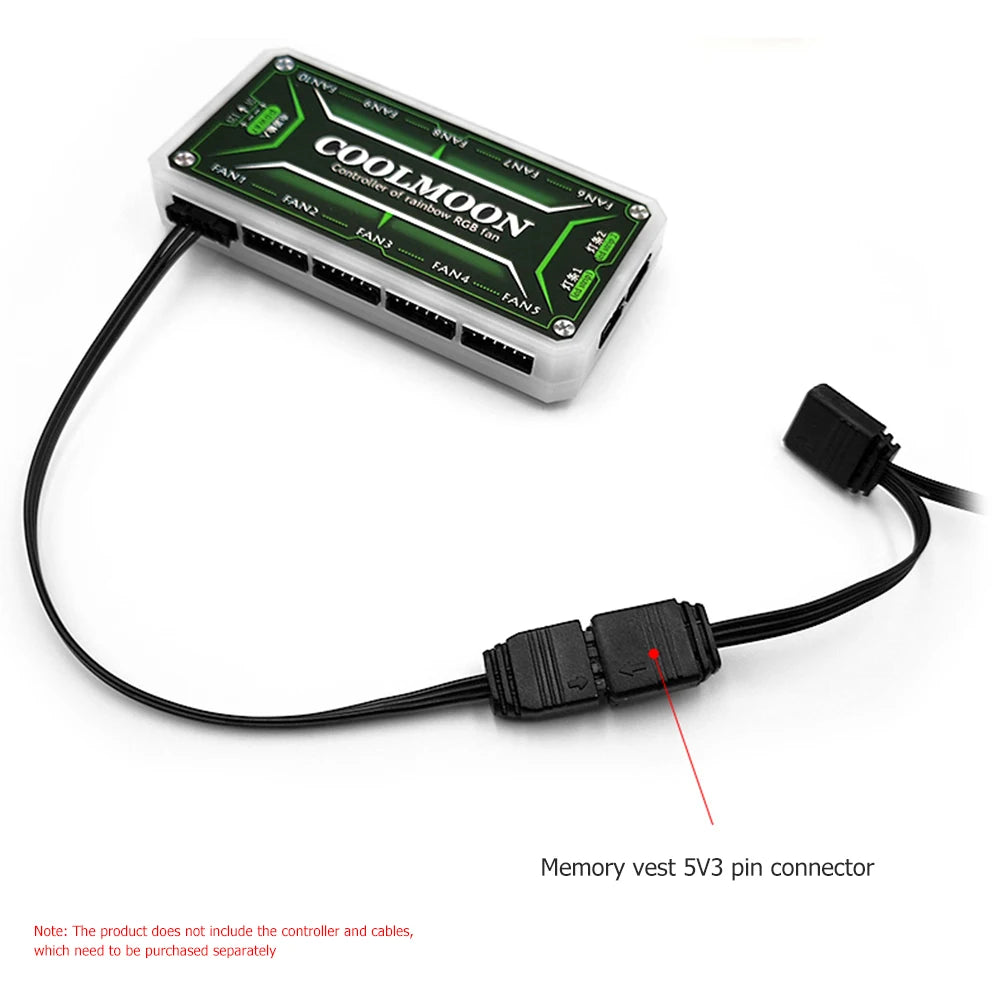 ARGB RAM Heatsink Cooler with Aluminum Heat Spreader for Desktop Memory