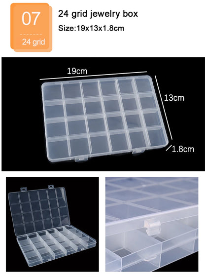 Plastic Box With Compartment Slot Organizer
