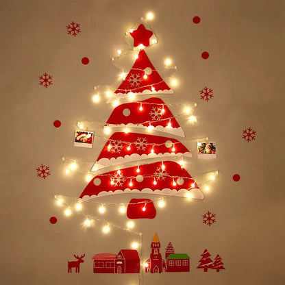 DIY Light-Up Christmas Wall Tree