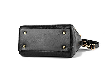 Crocodile Embossed PU Leather Tote Bag