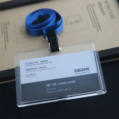 Retractable ID Badge Holder with Card Sleeve