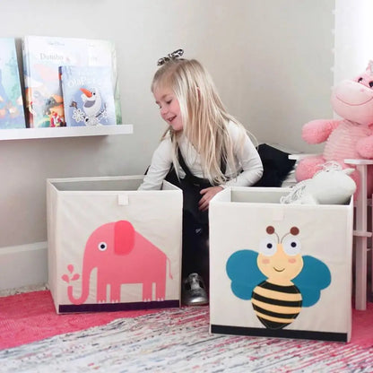 13 Inch Cartoon Animal Storage Bin