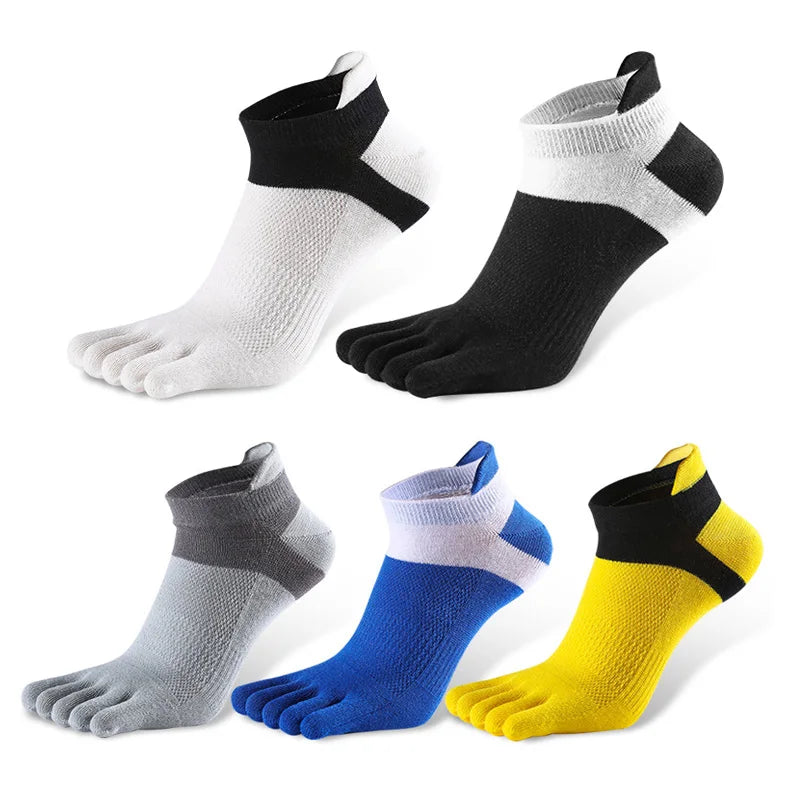 Men’s Cotton Five-Toe Socks 5 Pairs