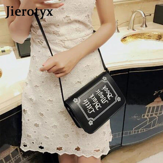Letter Print PU Leather Crossbody Bag