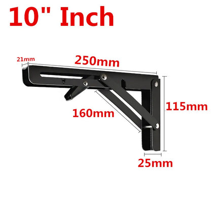 Heavy-Duty Adjustable Triangle Folding Shelf Brackets