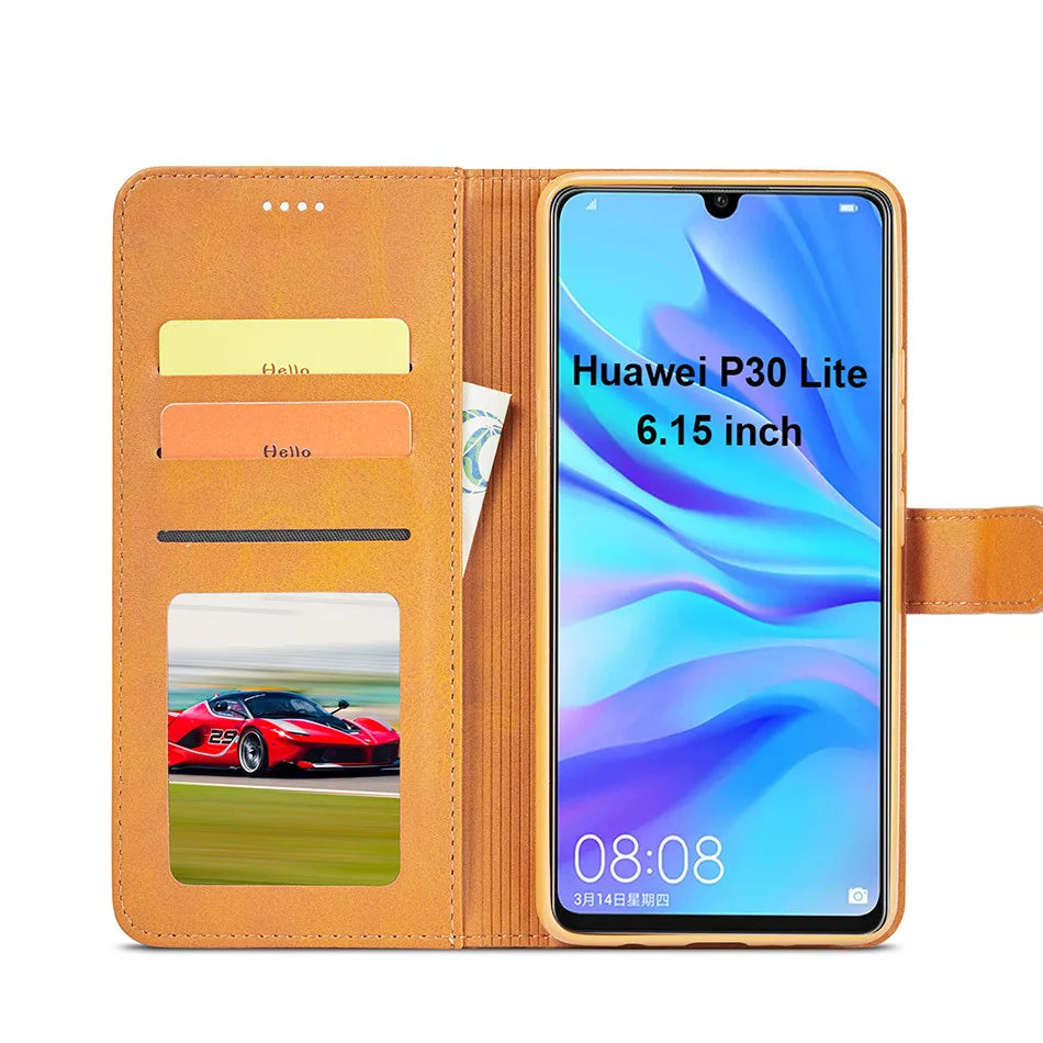 Magnetic Wallet Phone Case for Huawei & Honor