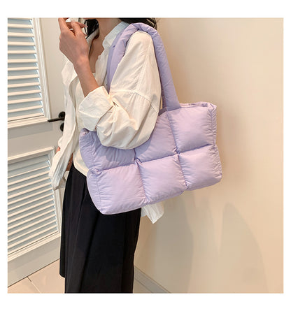Women’s Quilted Waterproof Tote Shoulder Bag