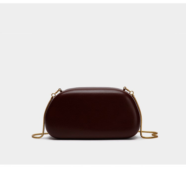 Oval Handle Box Crossbody Bag