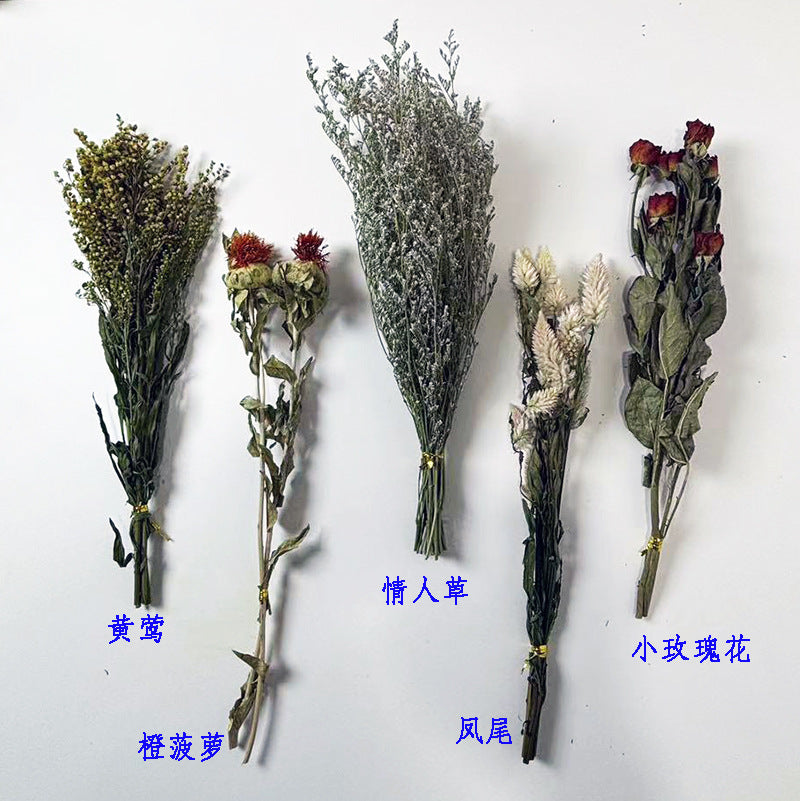 Natural Dried Flower Habitat Decor for Small Pets